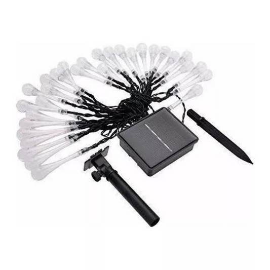 Guirnaldas navideñas gotas de cristal