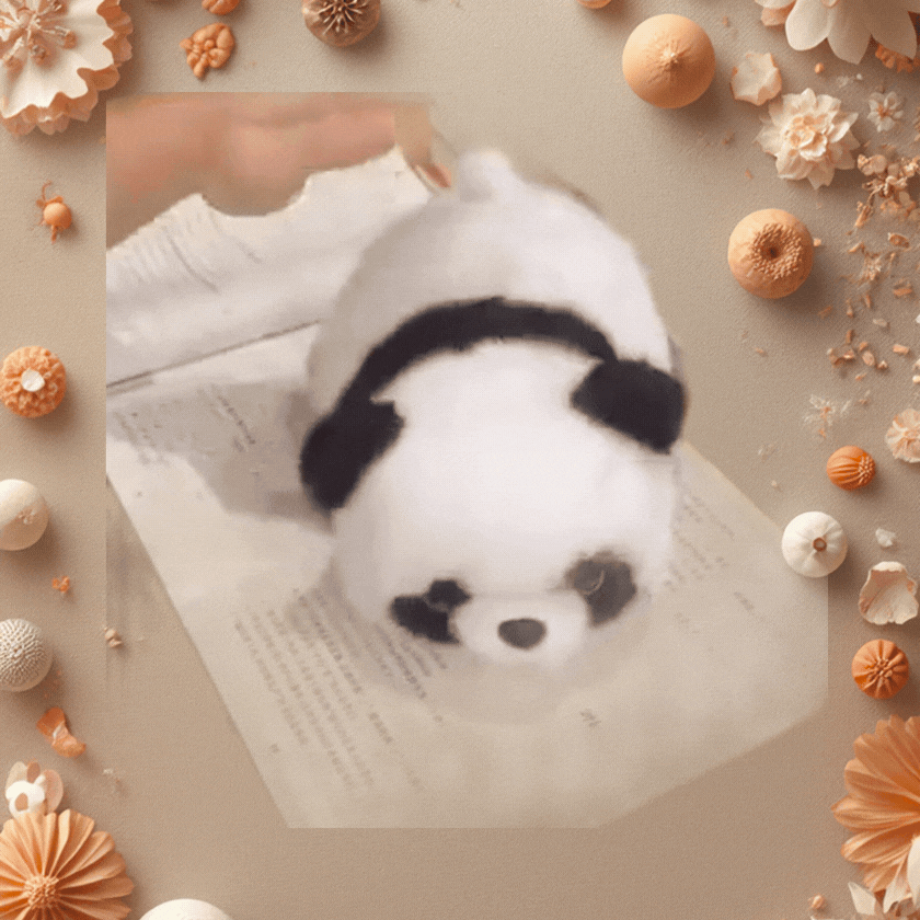 Peluche Panda Rojo Reversible