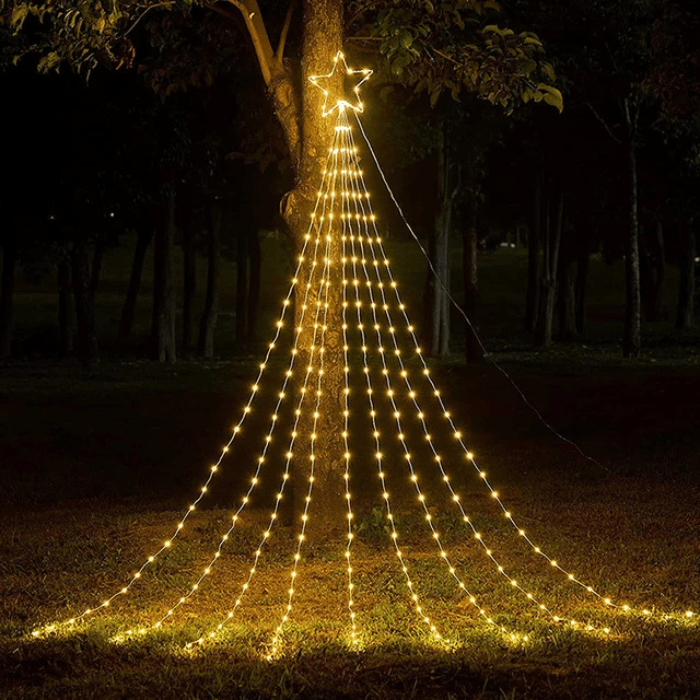 🎄 Luz Solar Árbol Navideño LED - ¡OFERTA NAVIDAD! Sin Cables ni Electricidad