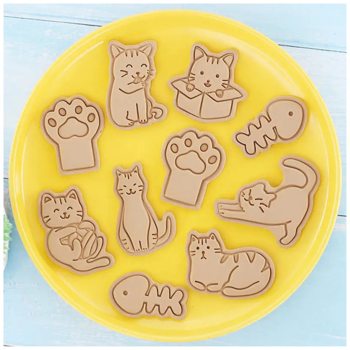 8 Cortadores Gatitos Para Galletas